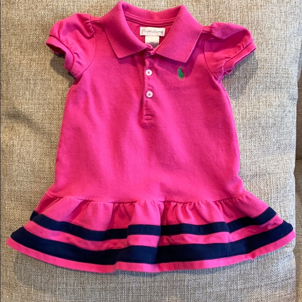 Ralph Lauren toddler polo dress with ruffle bottom